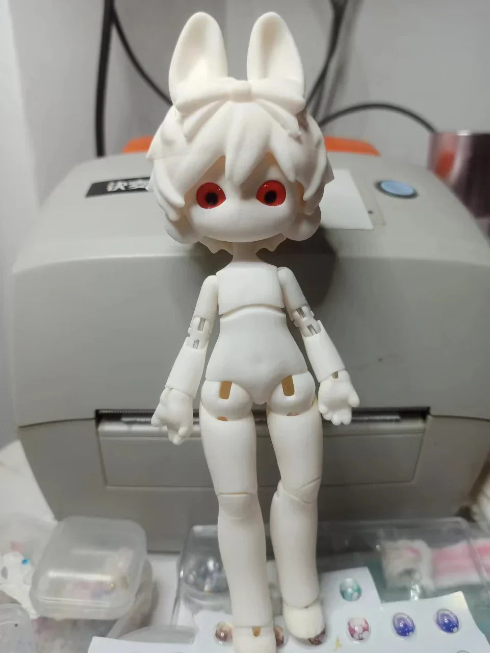 BJD girl's doll Bunny joint doll 18cm elf