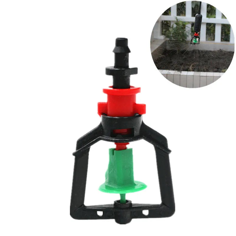 100pcs Greenhouse Gardening Rotary Atomization Sprinkler With 1/4"