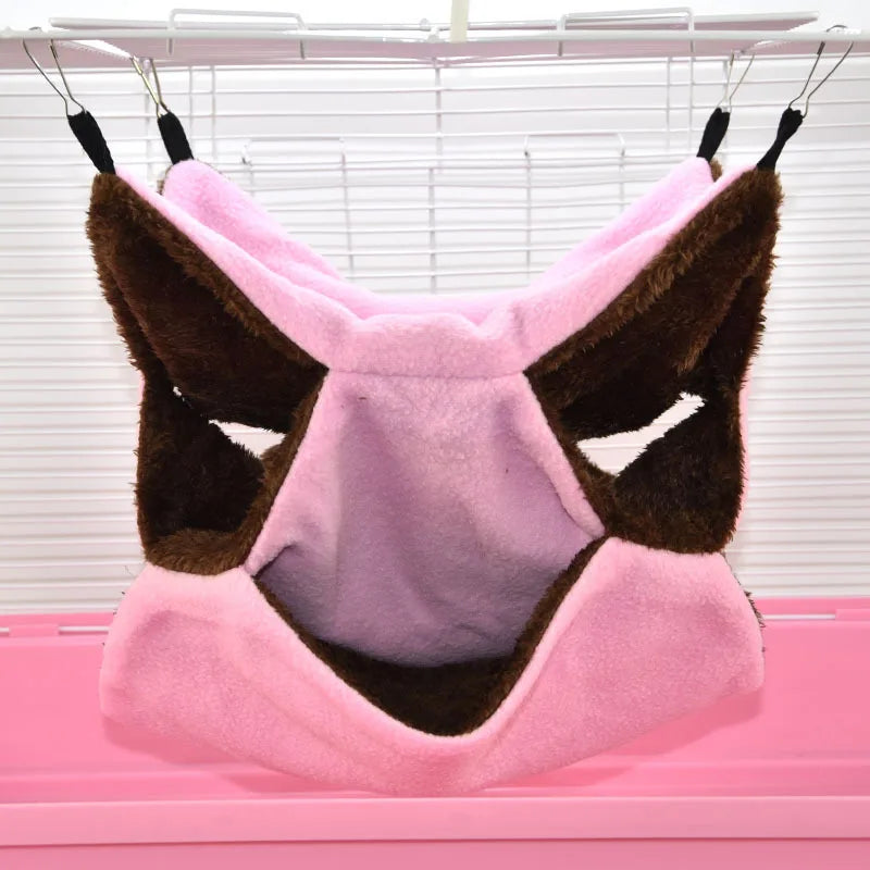 Winter Hammock Three-layer thickened plush warm small pet