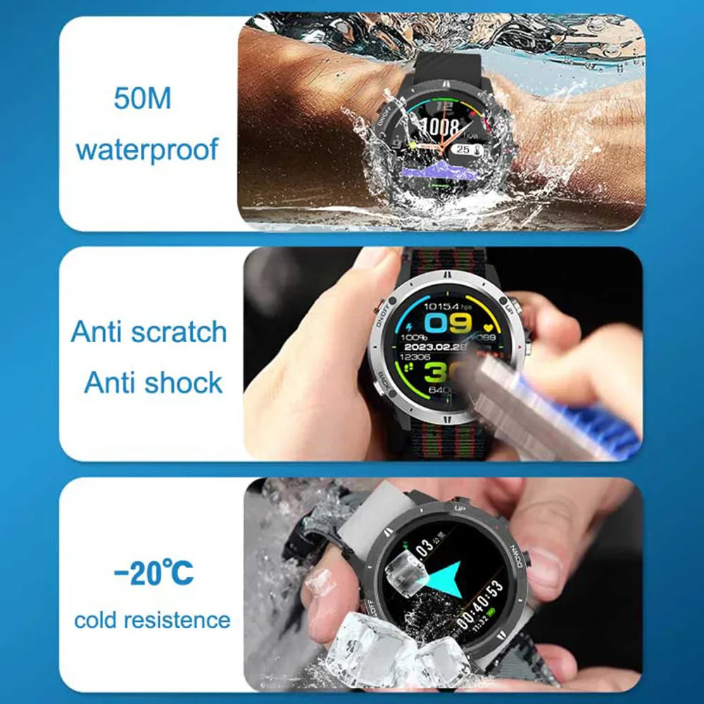 1.28 Inch Outdoor GPS Sports Watch Waterproof Fitness
