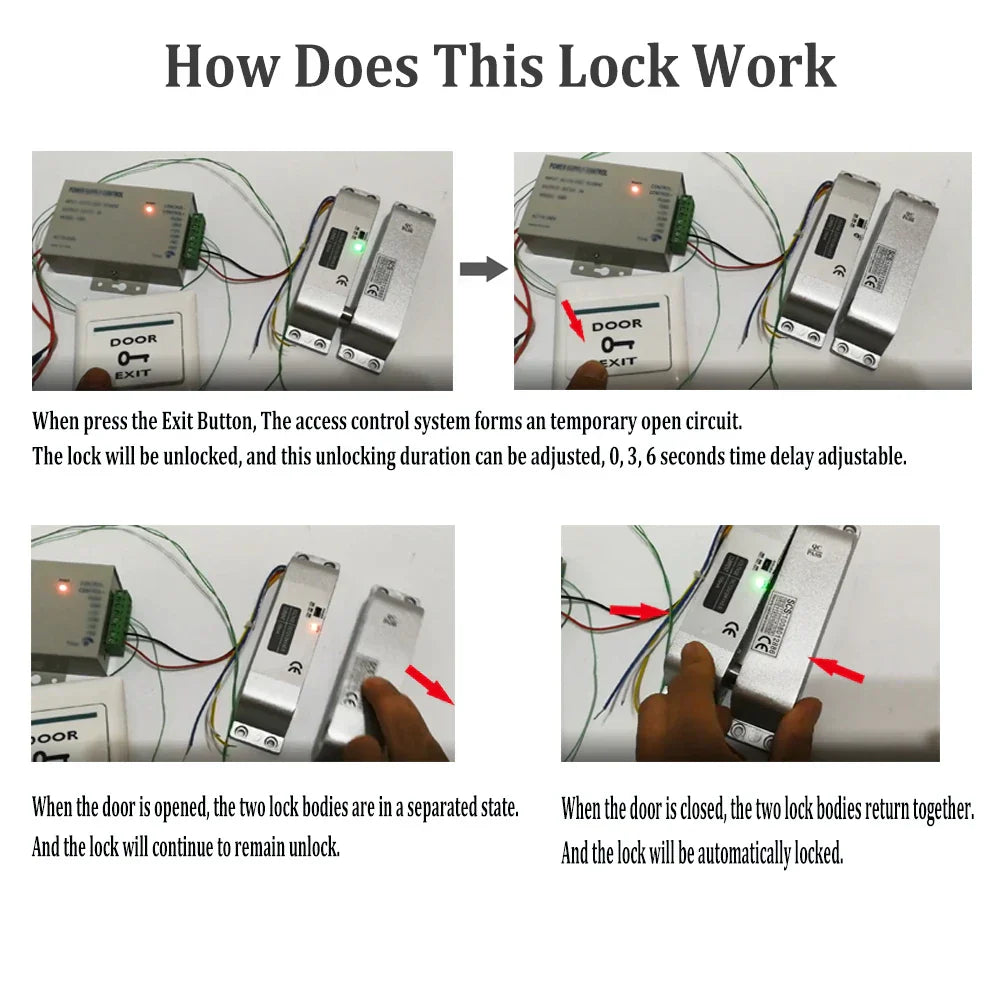 Electric Drop Bolt Lock Fail Safe Fail Secure