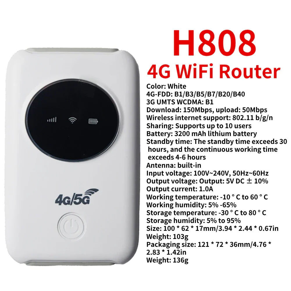 150Mbps 4G LTE WiFi Router Portable Pocket Wifi