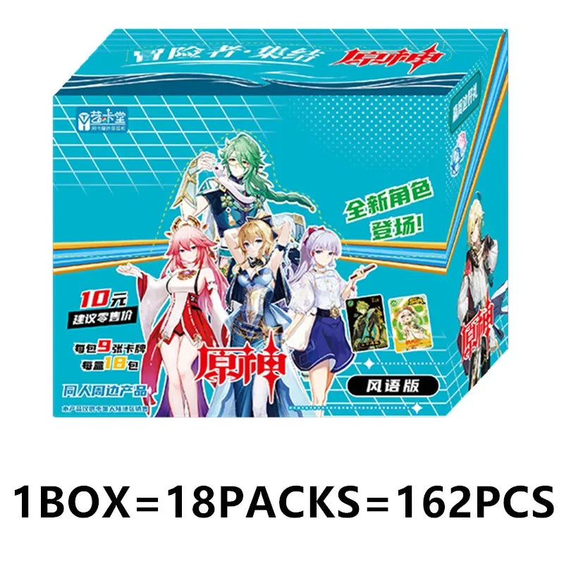 Game Anime Genshin Impact Rare Collectible Card Toy
