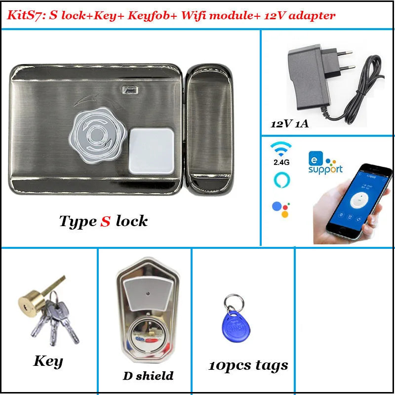 Intelligent Door Lock Video Intercom Compatible Electric Lock
