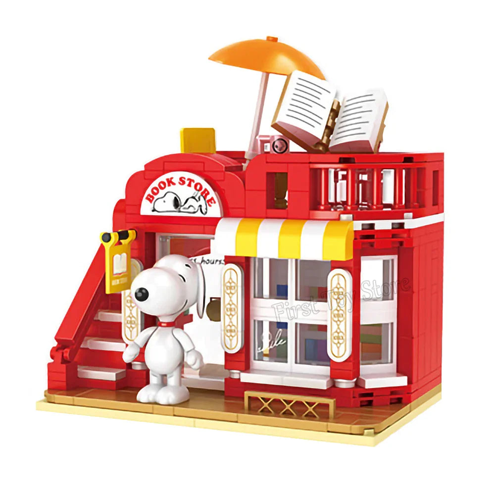 Genuine Classic Animation Snoopy Model Building Blocks DIY