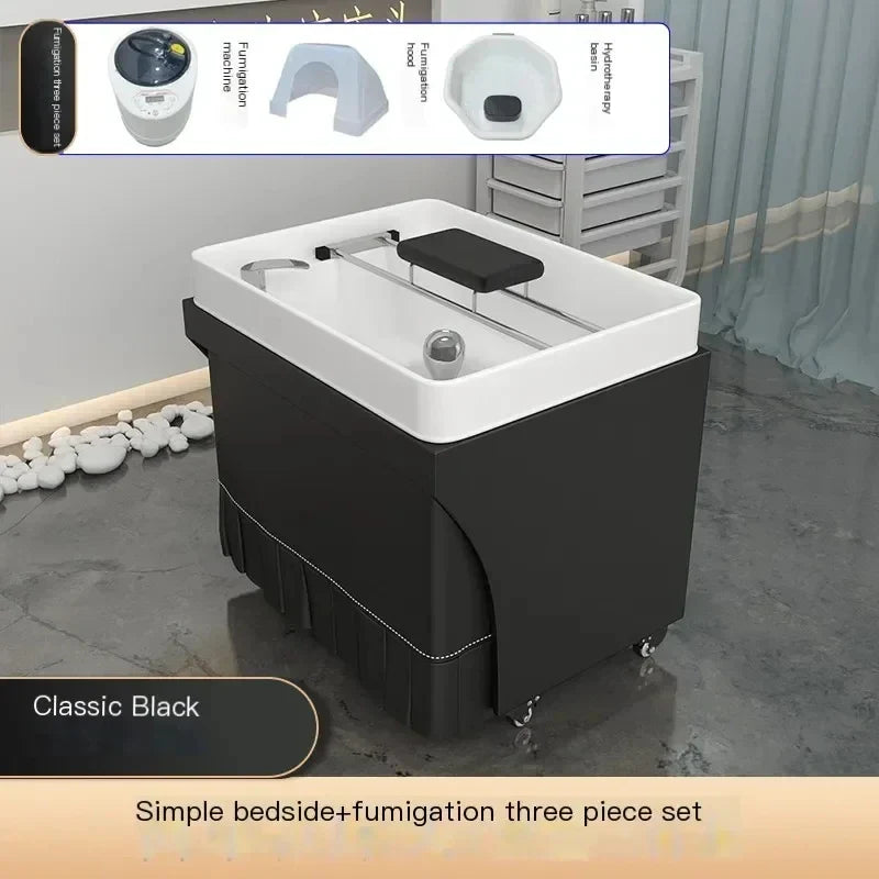 Head Spa Shampoo Chair Hair Stylist Sink Steam