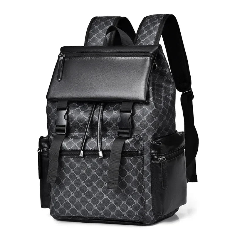 Business leather Travel Leisure Student large capacity men's