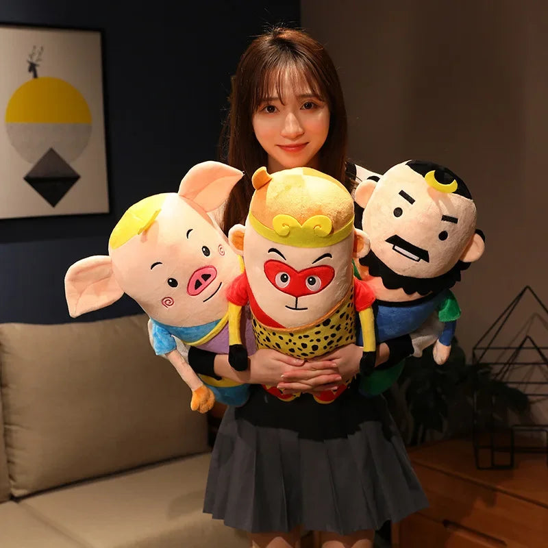 35/50cm Plush Monkey King Pigsy Sandy Tripitaker 4