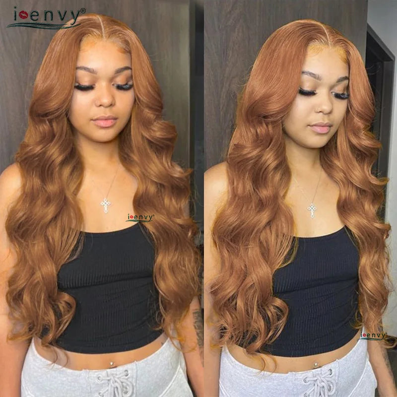 Ginger Blonde Lace Front Human Hair Wigs 13x4