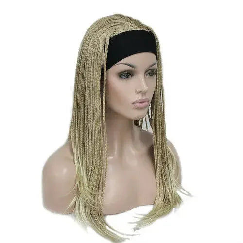 8-Color Long Straight Half Headband Wig for Women