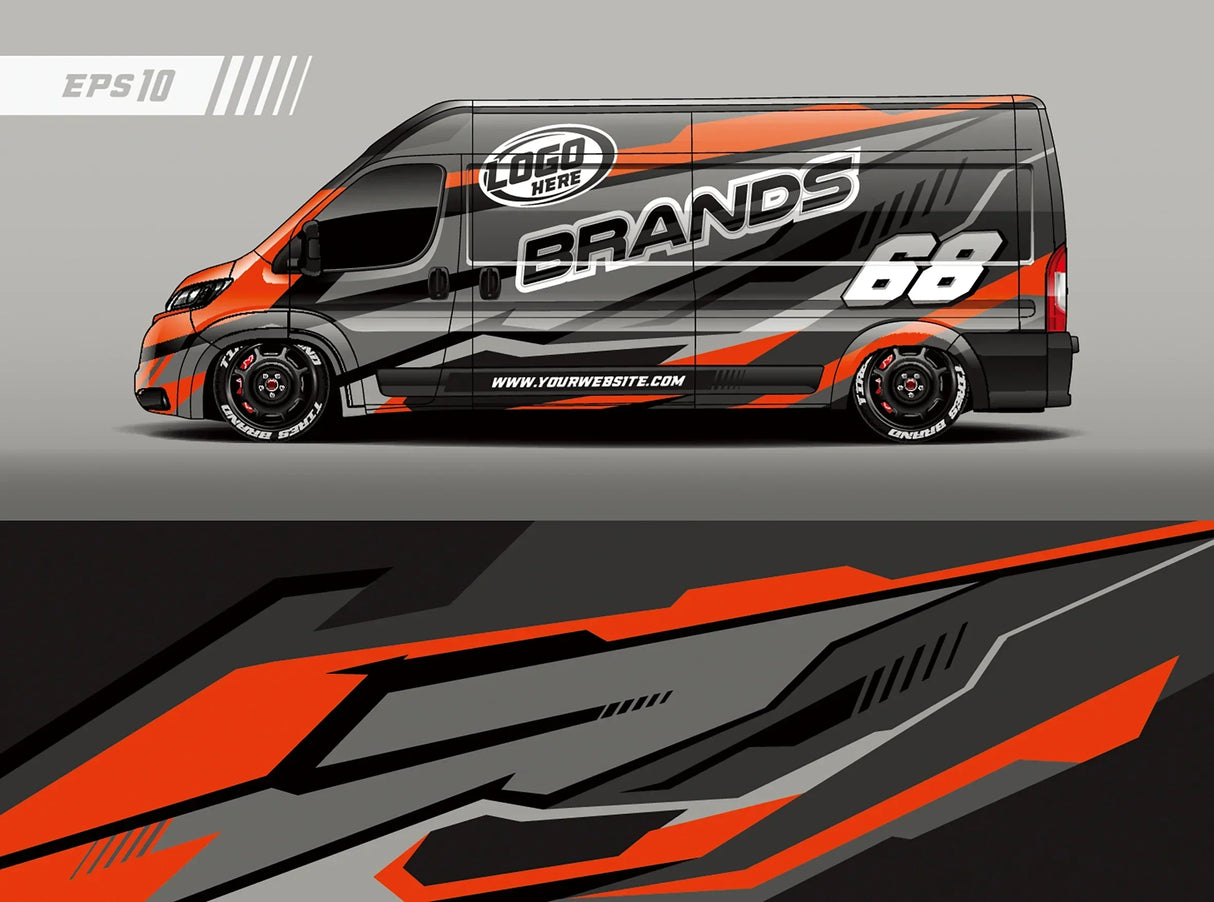 Colorful Stitching Full Body Racing RV Graphic Decals Vinyl Wrap Camo Custom Size Color Changing DIY Car Full Wrap 300*60cm