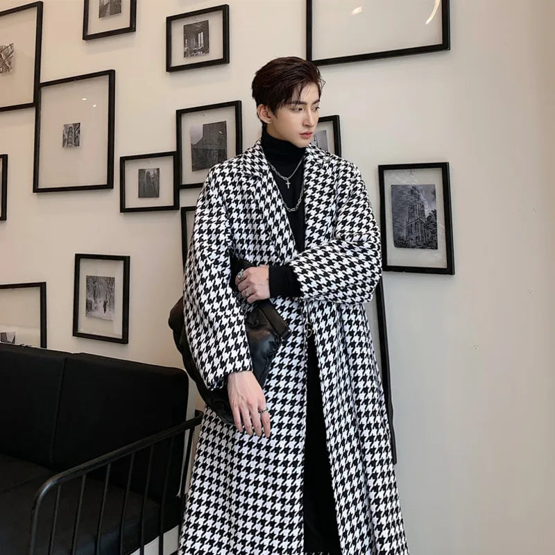 NOYMEI Contrast Color Korean Style Lapel Belt Design