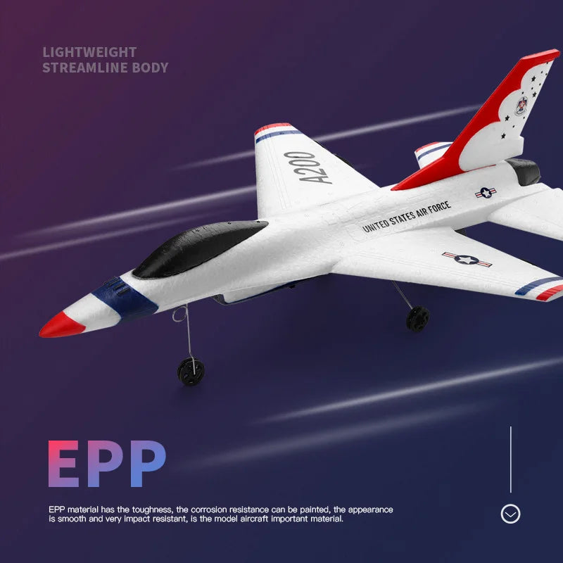 Wltoys XK A200 RC Airplane F-16B Drone 2.4G