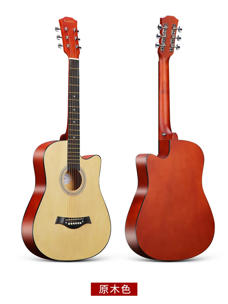 VZb 38-inch folk acoustic guitar beginners practice guitar