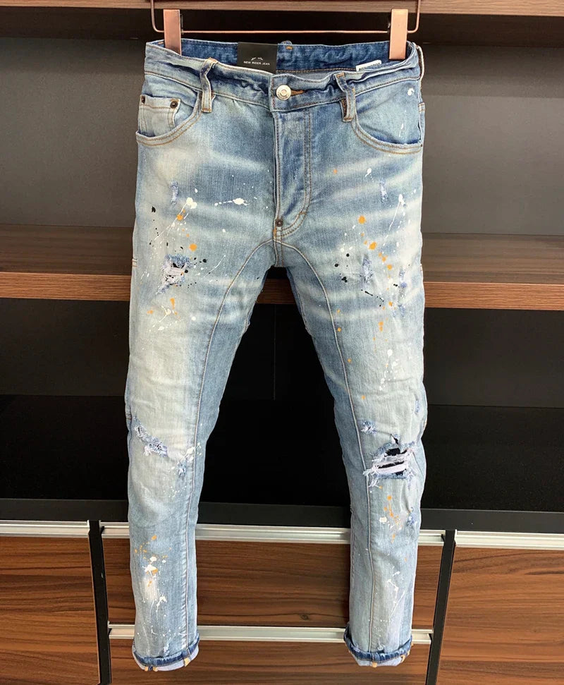 new BRAND Men Jeans Badge Printed dsq2 Coolguy