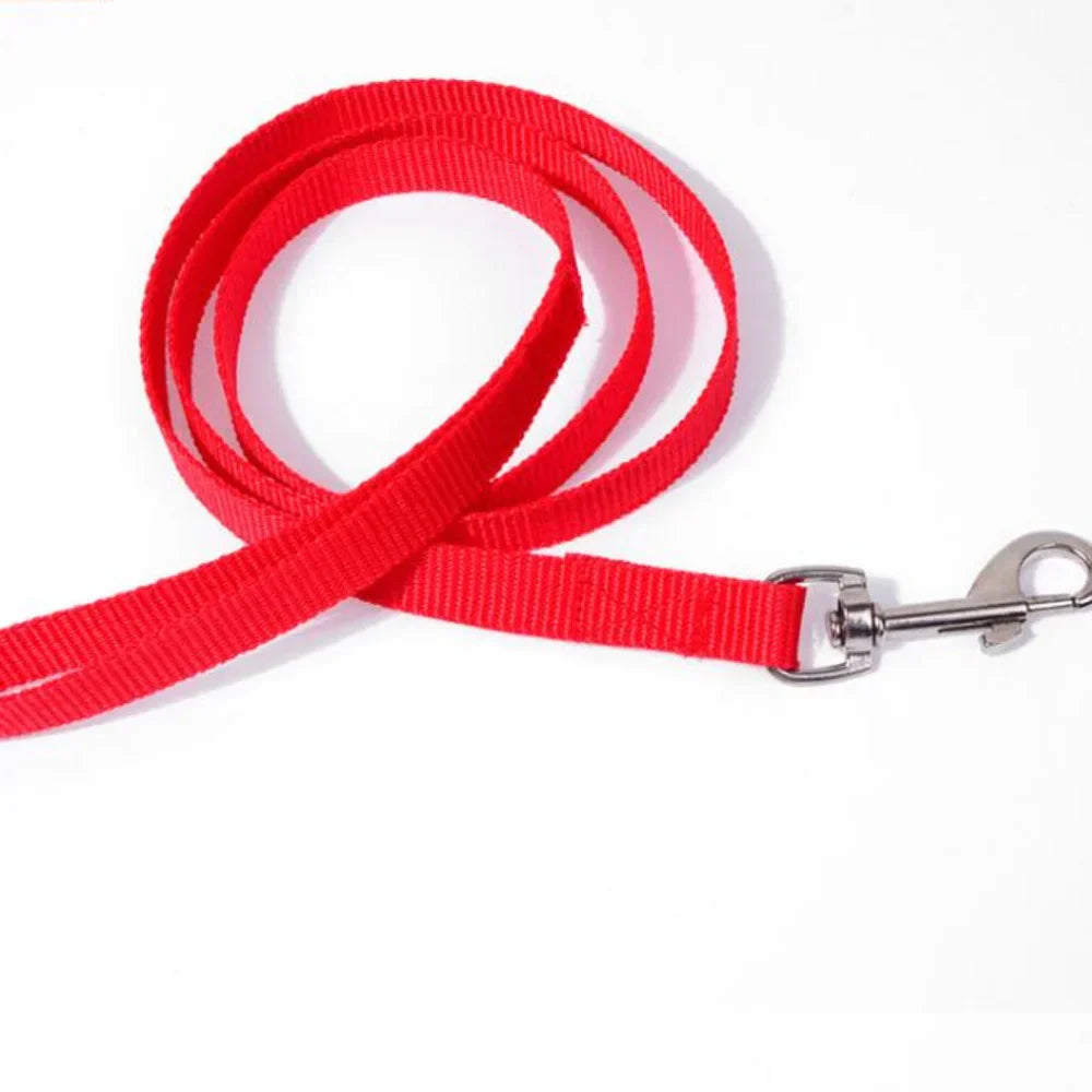 300PC 6Colors 110cm*1.5cm Nylon Pet Dog Leash Harness