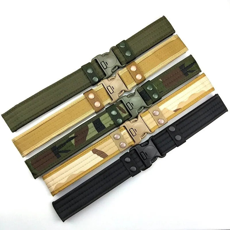 New Plastic Buckle Men Canvas Lengthened Thickened Tactical