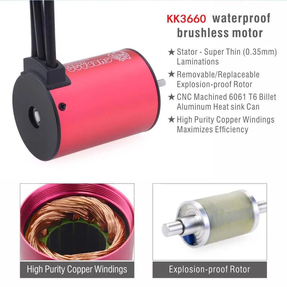 Surpass Hobby KK Waterproof Brushless Motor 1/8 1/10