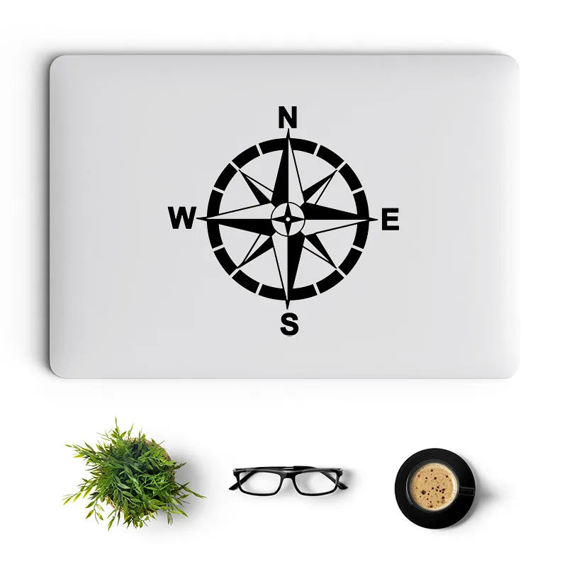 Compass Vinyl Decorative Laptop Decal for Macbook M2