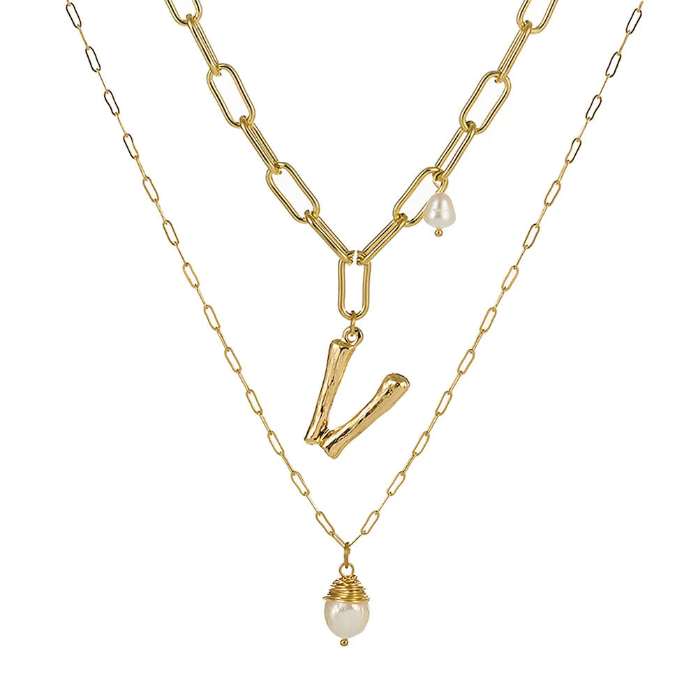 Real Natural Freshwater Baroque Pearl Pendant Necklace