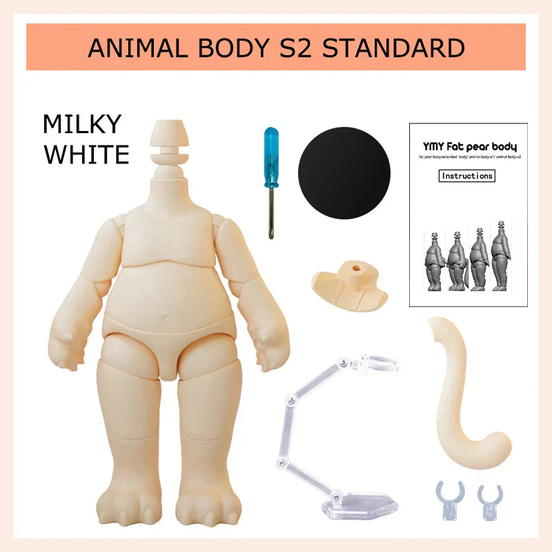 Movable Joint Ymy Doll Fat Animal Body Cat