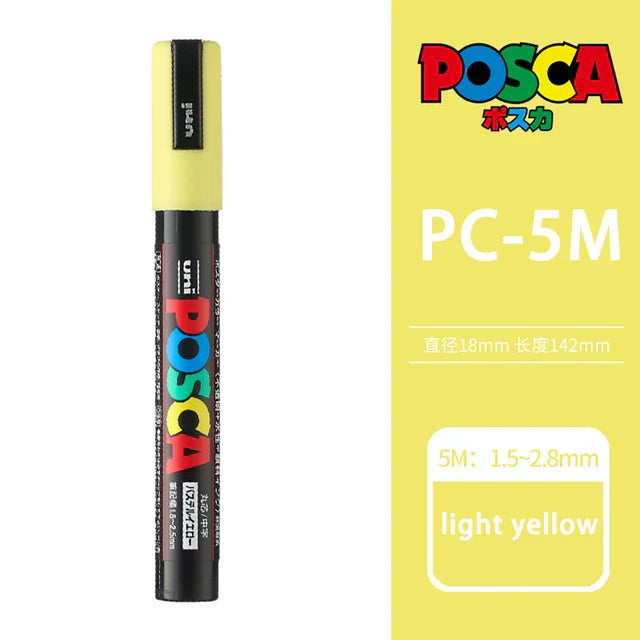 39 Colors Uni Posca PC-5M Paint Marker,1.8-2.5mm Medium