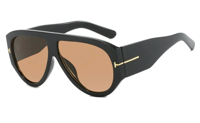 Oversized Pilot Sunglasses Women Fashion 2023 Luxury Big