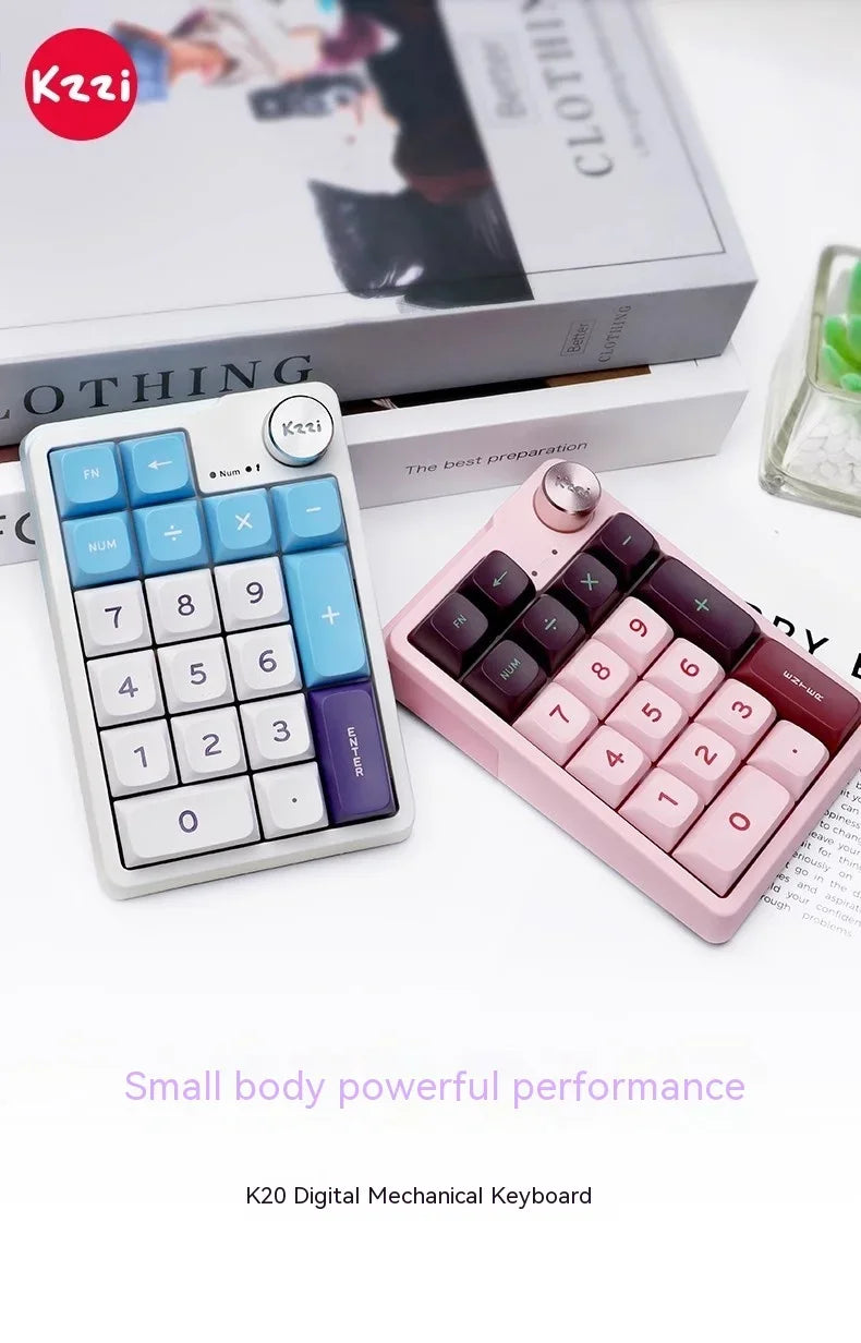 Kzzi K20 Mini Keyboard Keypad Tri Mode Bluetooth