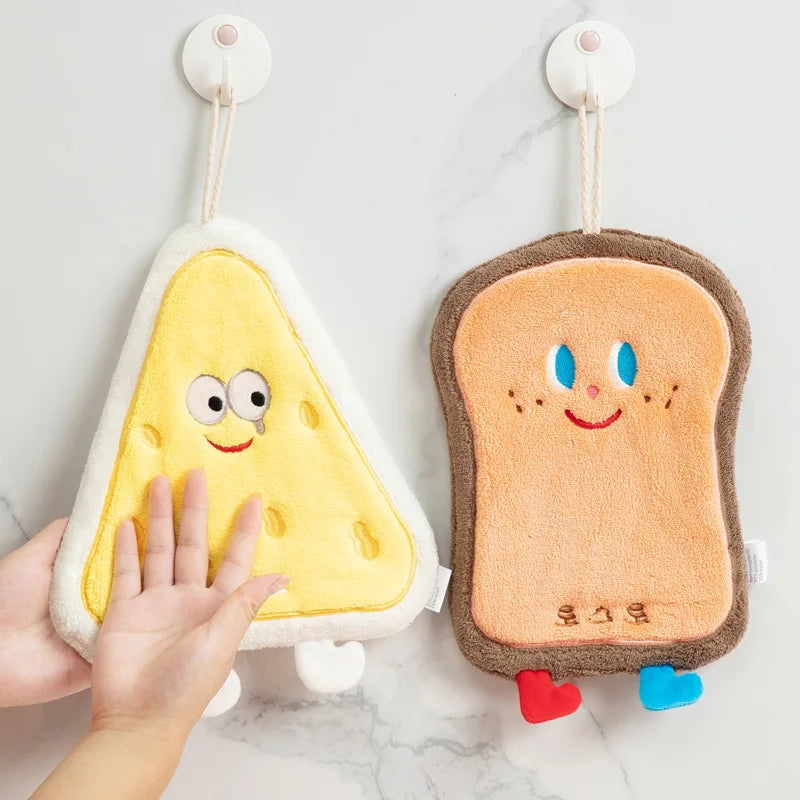Cute Cartoon Hand Towel Hanging Style Kitchen Hand