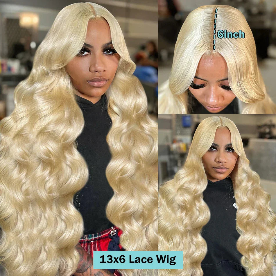 250% 613 Honey Blonde Body Wave 13x6 HD