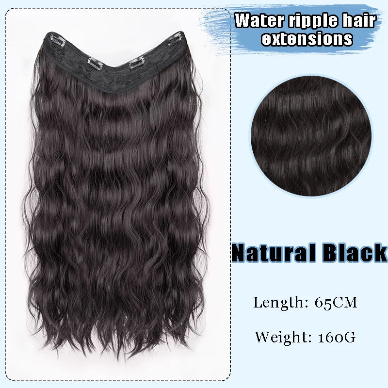 AS-Part Synthetic Clip In Hair Extension Long Thick
