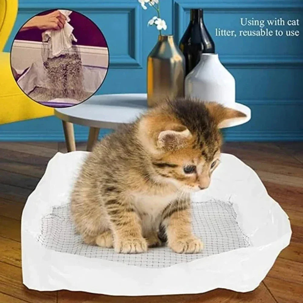 Reusable Cat Litters Liners Bag Easy Cleaning Cat