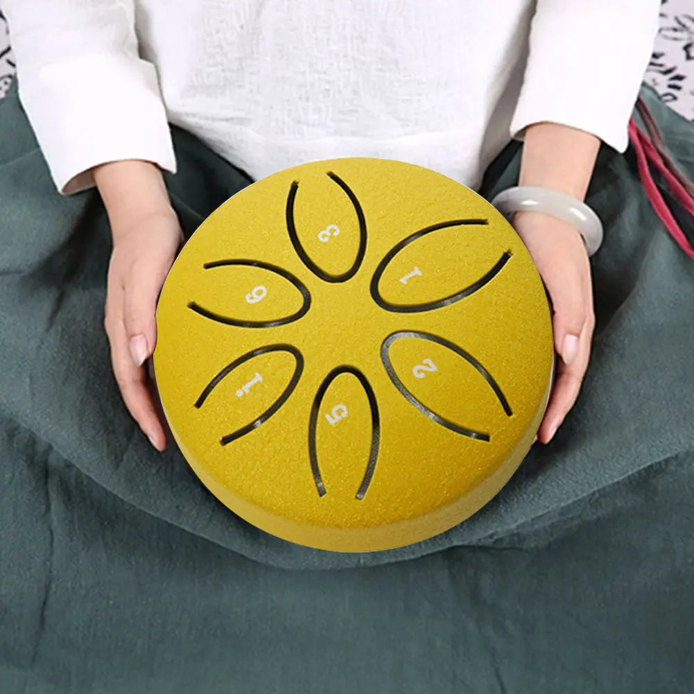 Mini Steel Tongue Drum 3 Inch 6 Notes
