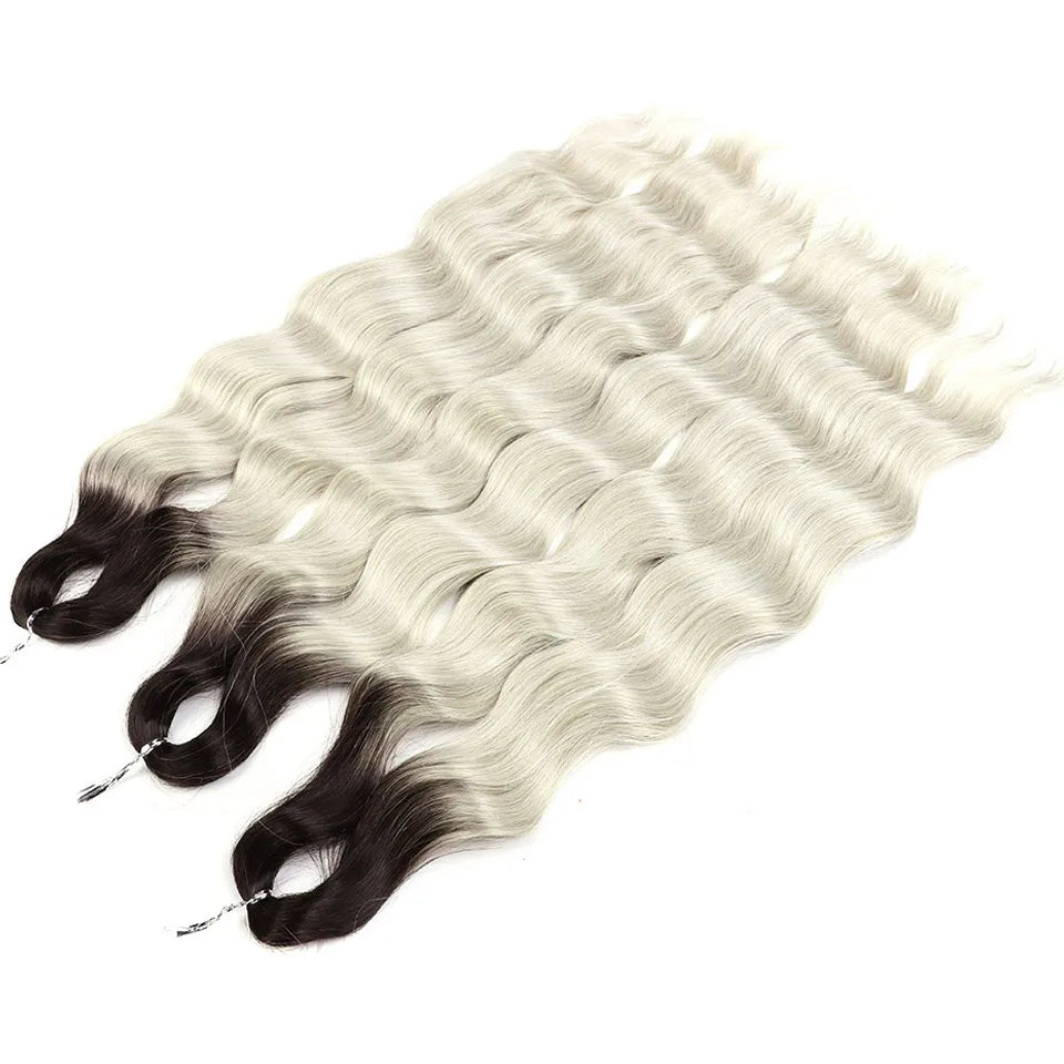 FASHION IDOL Lena Hair Synthetic Deep Wave Braiding