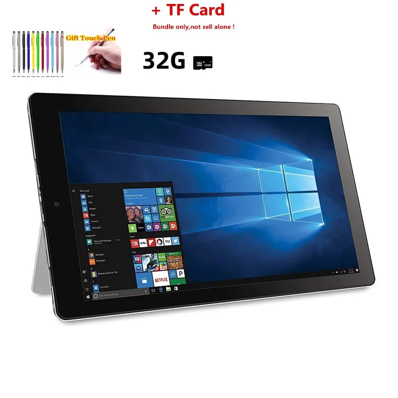 Welcome Deal Tablet PC with Stand 10.1 INCH 2GB RAM 32GB ROM W101 Windows 10 Dual Camera WIFI Quad Core HDMI-Compatible