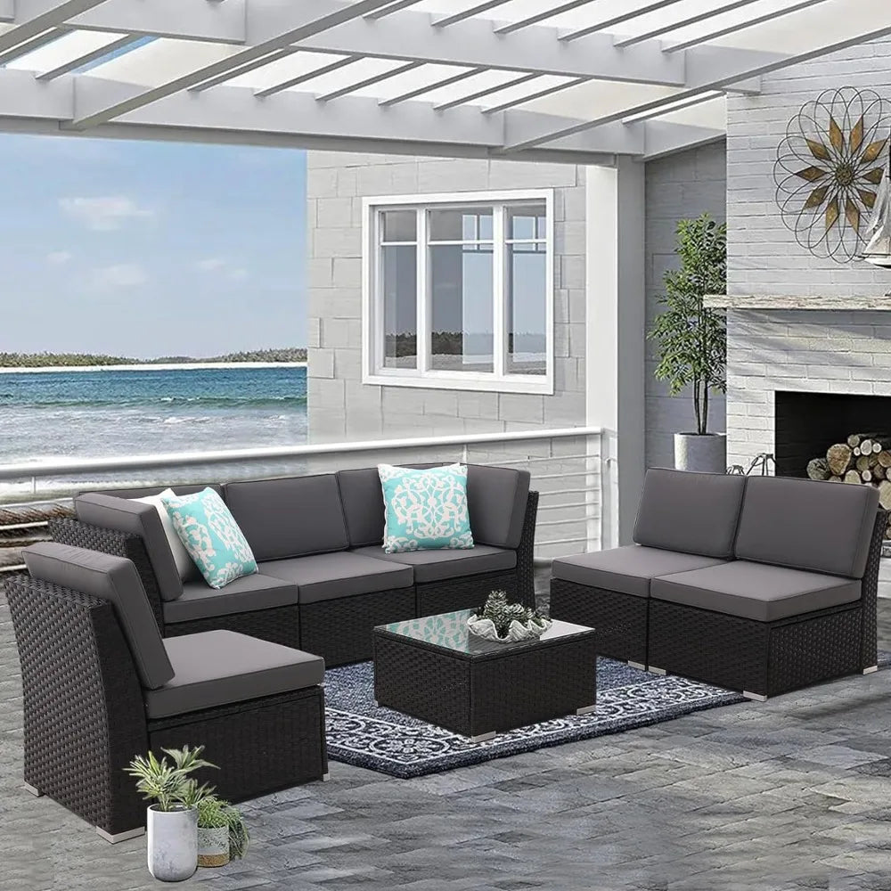 Patio Furniture Outdoor Set, Terrace Sofa Set, All-weather