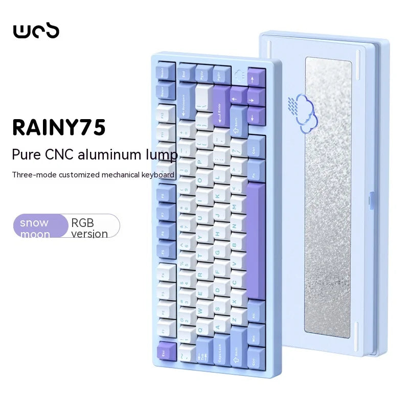 Wob Rainy75 Mechanical Keyboard CNC Aluminum Alloy RGB
