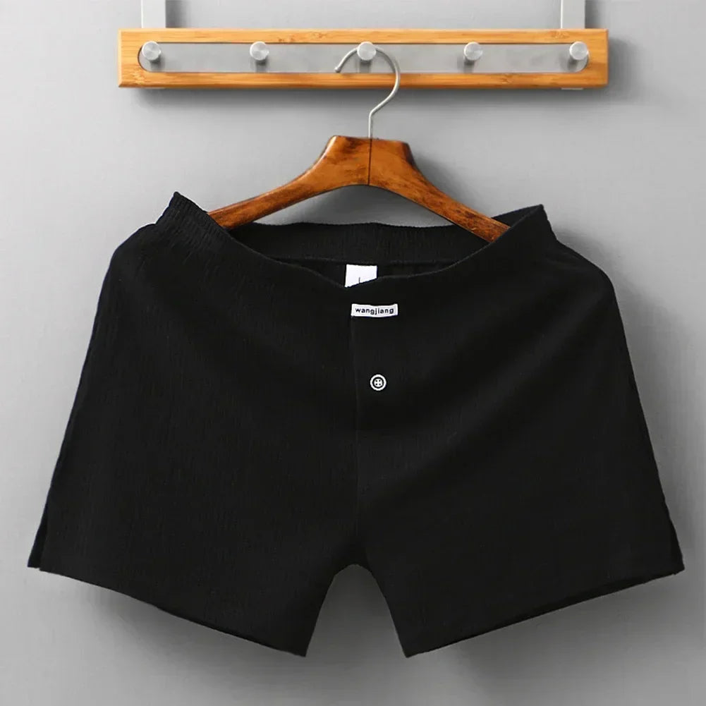 Sexy Men Cotton Boxer Briefs Convex Pouch Underwear