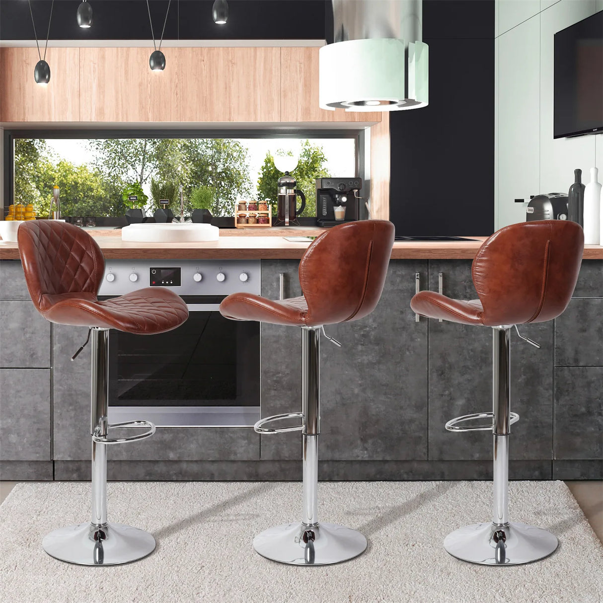Bar Stools White Bar Chairs Breakfast Dining Stools