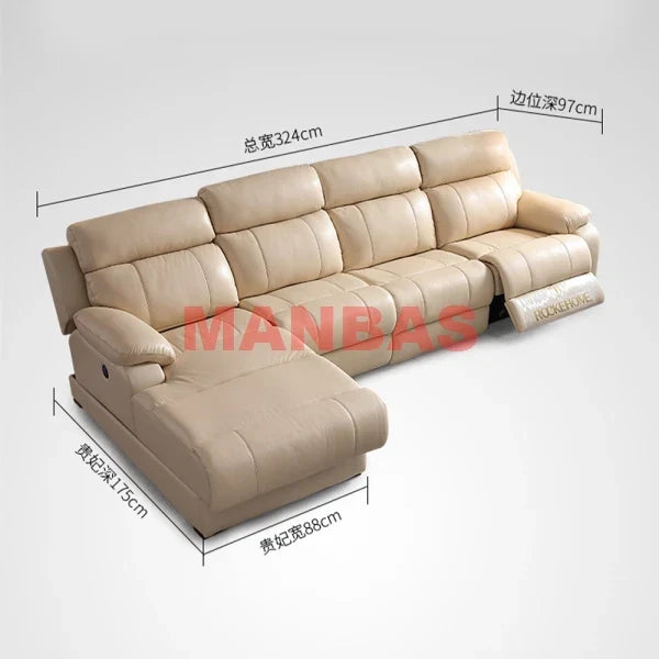 Tech Smart Electric Reclining Sofa Set Functional Genuine