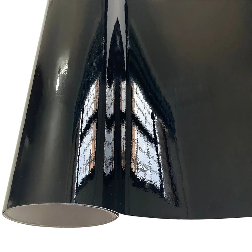 3D Carbon Fiber Vinyl Wrap Film Glossy Black