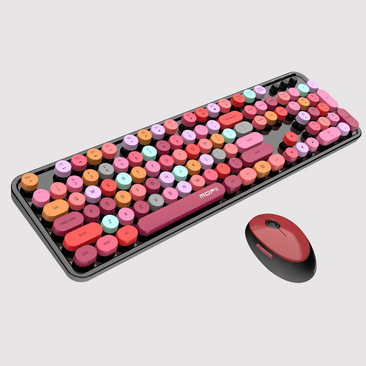 MOFII SWEETWireless Keyboard and Mouse Combo,2.4G Plug and