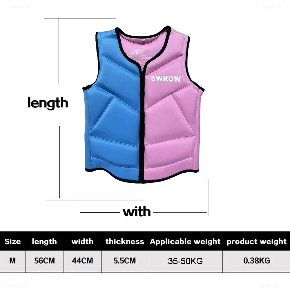 SWROW Life Jacket Fishing Vest Water Sports Kayaking