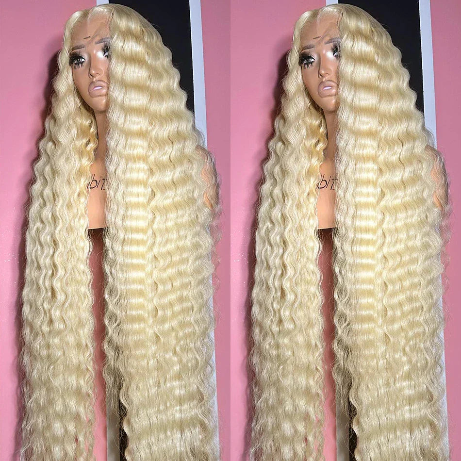 30 38 Inch Honey Blonde 613 Deep Wave13x4