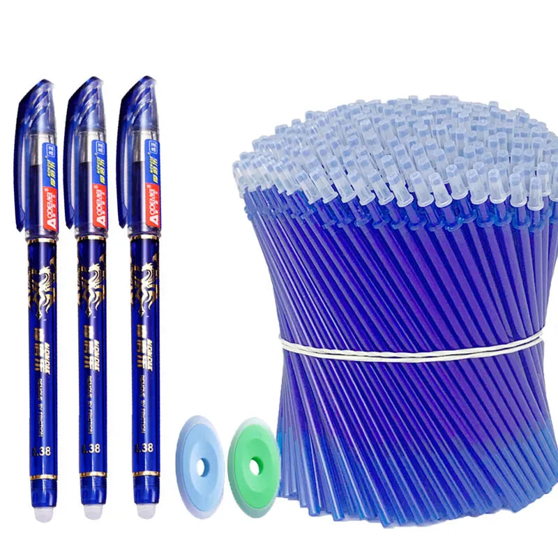 85Pcs/Set Erasable Pen Gel Pens 0.5mm Blue/Black ink