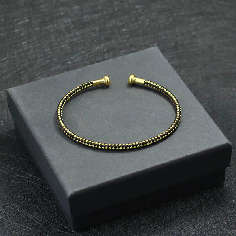 New Fashion Minimalist Stainless Steel Open Bangle Bracelet