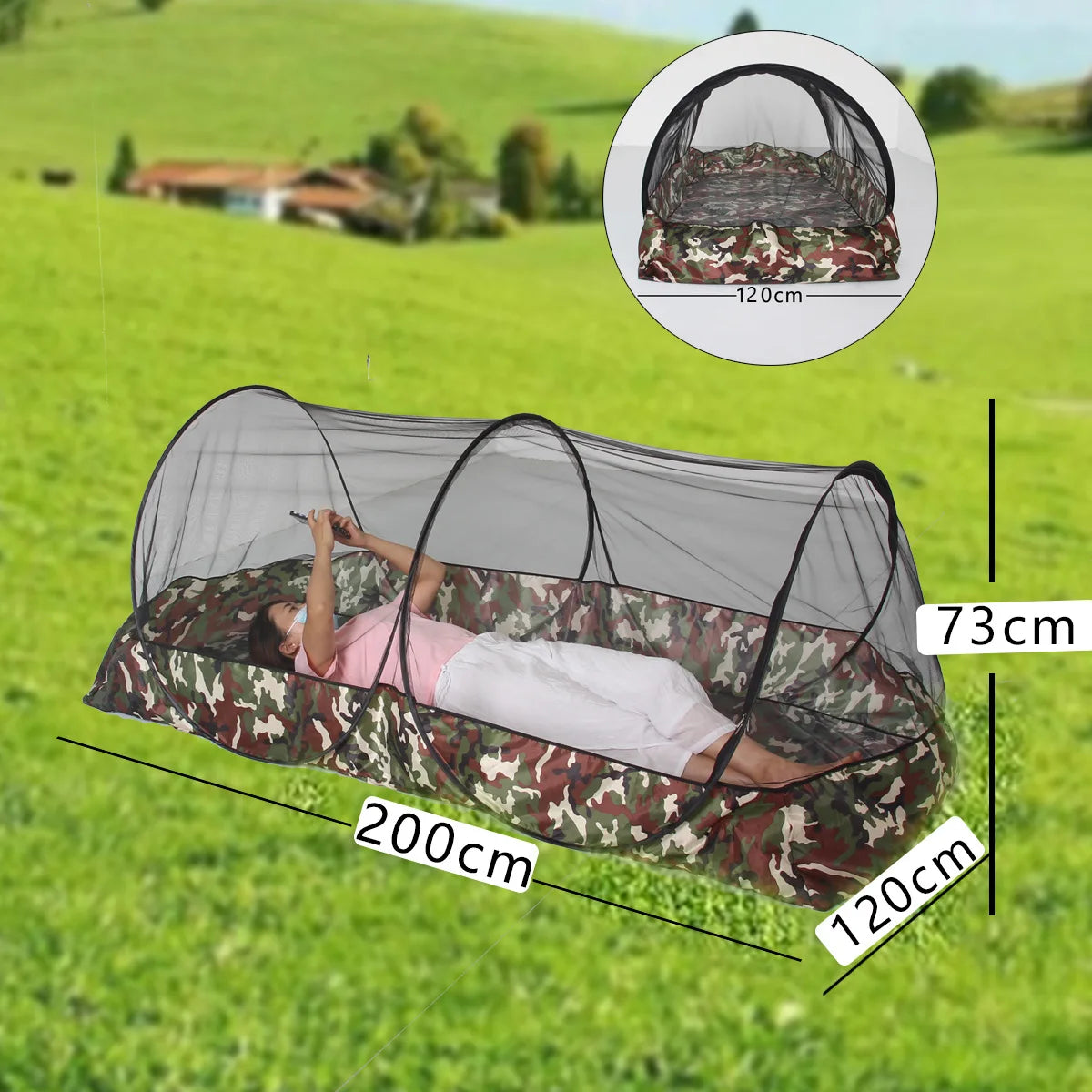 Camping Mosquito Net Tarp Tents Waterproof Travel Folding