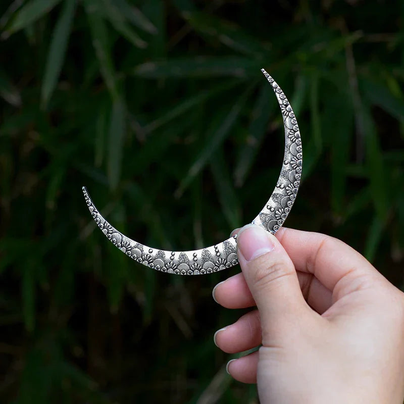 Vintage Celtics Knot Crescent Moon Hair Forks Moon