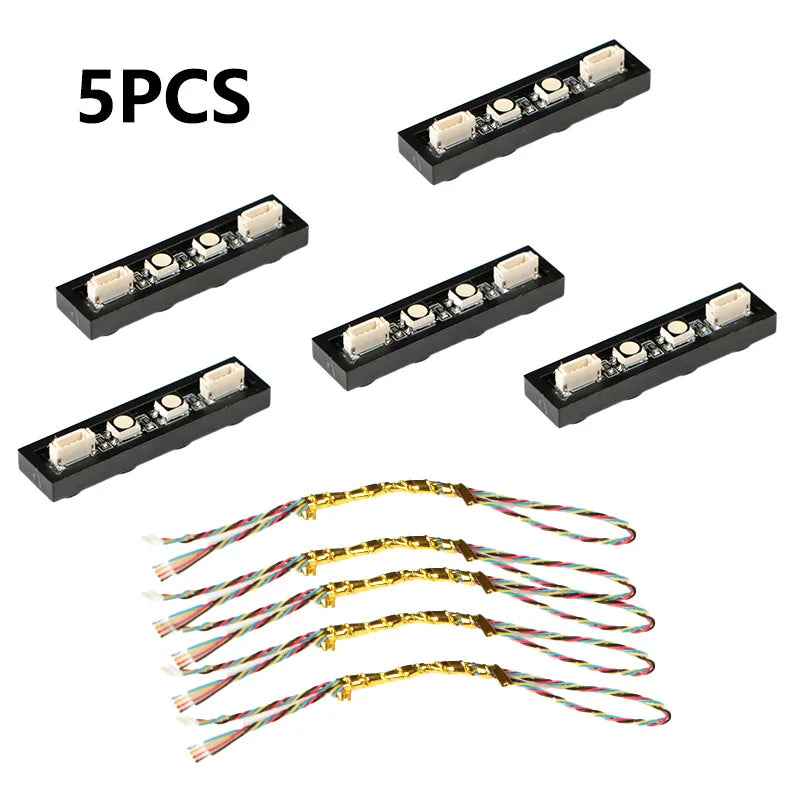 6pcs 1X4 USB Remote Control RGB Light Building