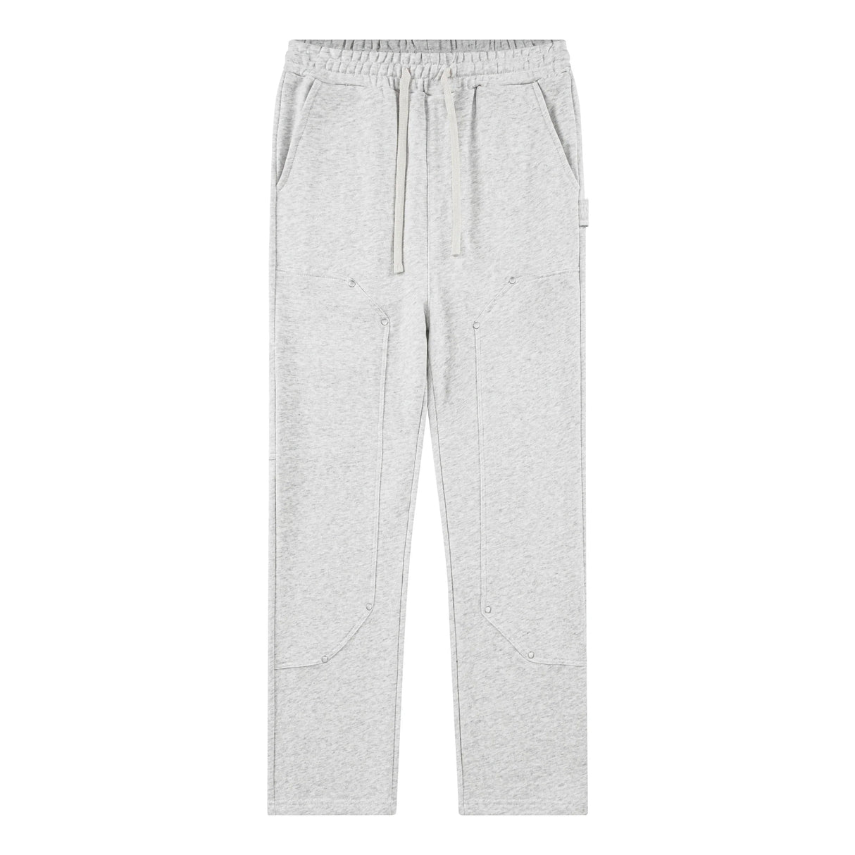 Side Strap button-down Logging Sweatpants Straight Leg Loose